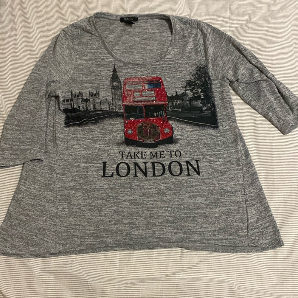 Style & co. London 3/4 boutique style shirt.